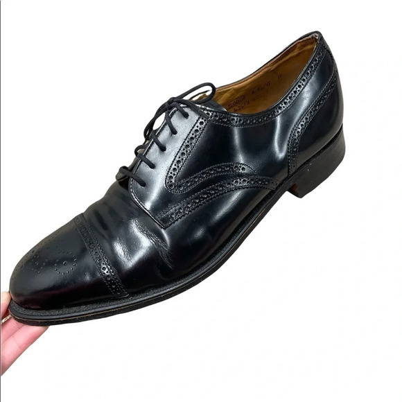 JOSEPH CHEANEY Black Leather Oxford Dress Shoes size 11 - Picture 7 of 15